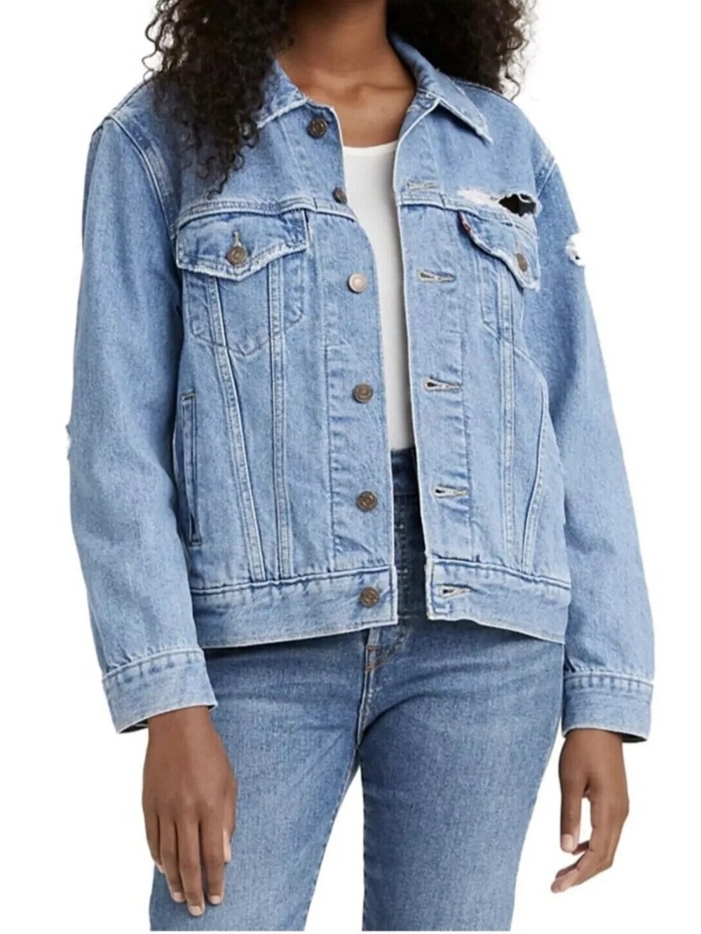 Levi's® LEVIS Ex-Boyfriend Trucker Jacket Size Small